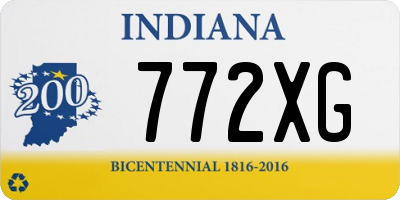 IN license plate 772XG