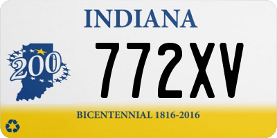 IN license plate 772XV