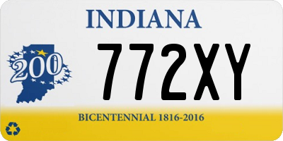IN license plate 772XY