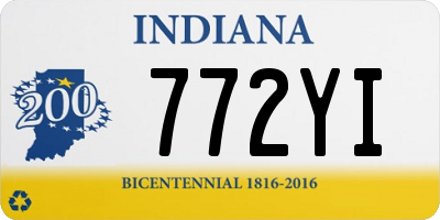 IN license plate 772YI