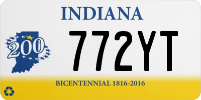 IN license plate 772YT