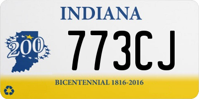 IN license plate 773CJ