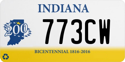 IN license plate 773CW