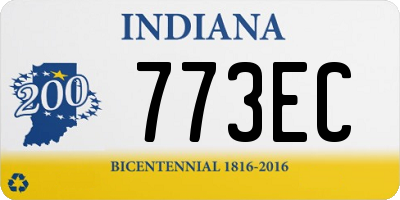 IN license plate 773EC