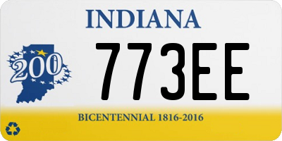 IN license plate 773EE