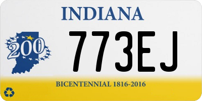 IN license plate 773EJ