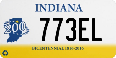 IN license plate 773EL