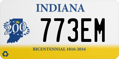 IN license plate 773EM