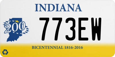 IN license plate 773EW