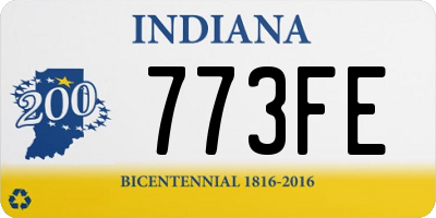 IN license plate 773FE