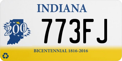 IN license plate 773FJ