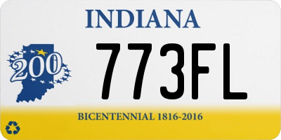 IN license plate 773FL