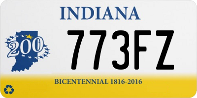 IN license plate 773FZ