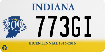 IN license plate 773GI