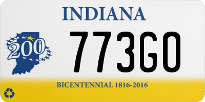 IN license plate 773GO