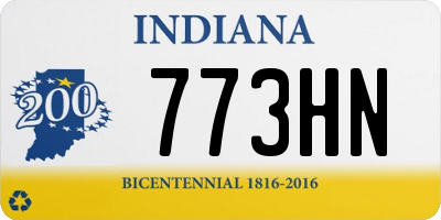 IN license plate 773HN