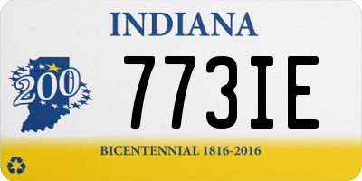 IN license plate 773IE