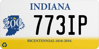 IN license plate 773IP