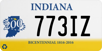 IN license plate 773IZ