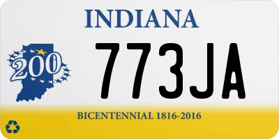 IN license plate 773JA