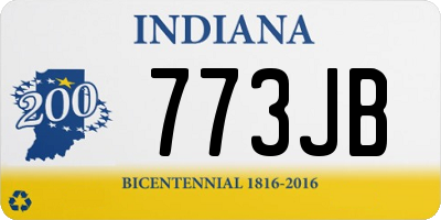 IN license plate 773JB