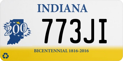 IN license plate 773JI