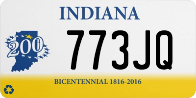 IN license plate 773JQ