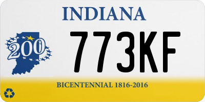 IN license plate 773KF