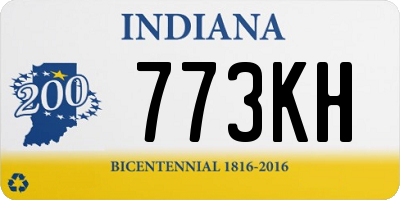 IN license plate 773KH