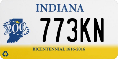 IN license plate 773KN