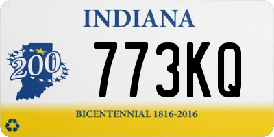 IN license plate 773KQ