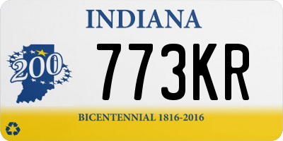 IN license plate 773KR