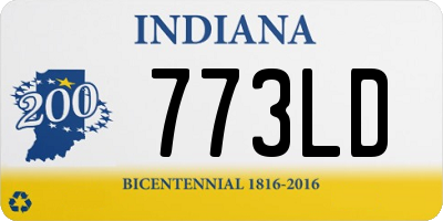 IN license plate 773LD