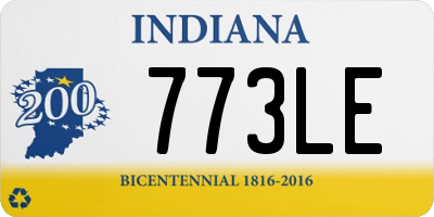 IN license plate 773LE