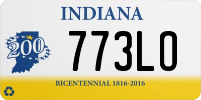 IN license plate 773LO