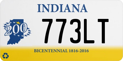 IN license plate 773LT