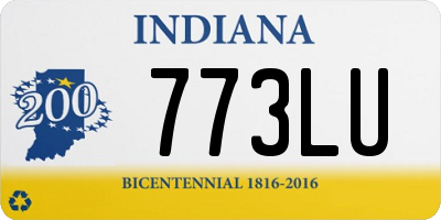 IN license plate 773LU