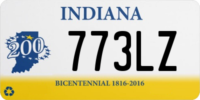 IN license plate 773LZ