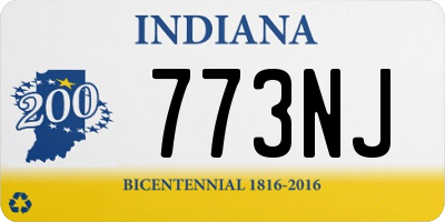 IN license plate 773NJ