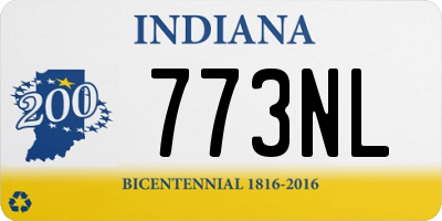 IN license plate 773NL