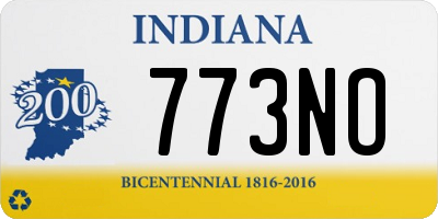 IN license plate 773NO