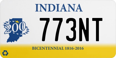 IN license plate 773NT