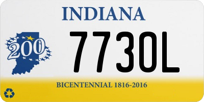 IN license plate 773OL