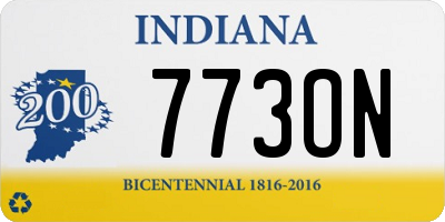 IN license plate 773ON