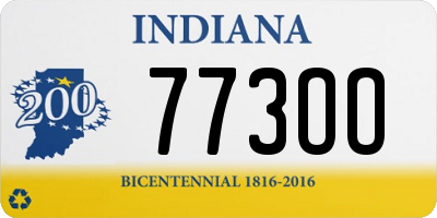IN license plate 773OO