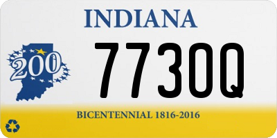 IN license plate 773OQ