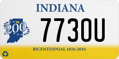 IN license plate 773OU