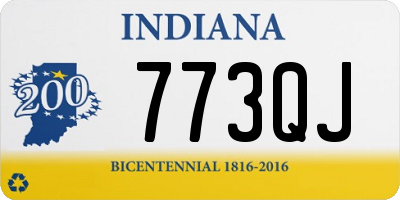 IN license plate 773QJ