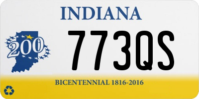 IN license plate 773QS