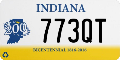 IN license plate 773QT